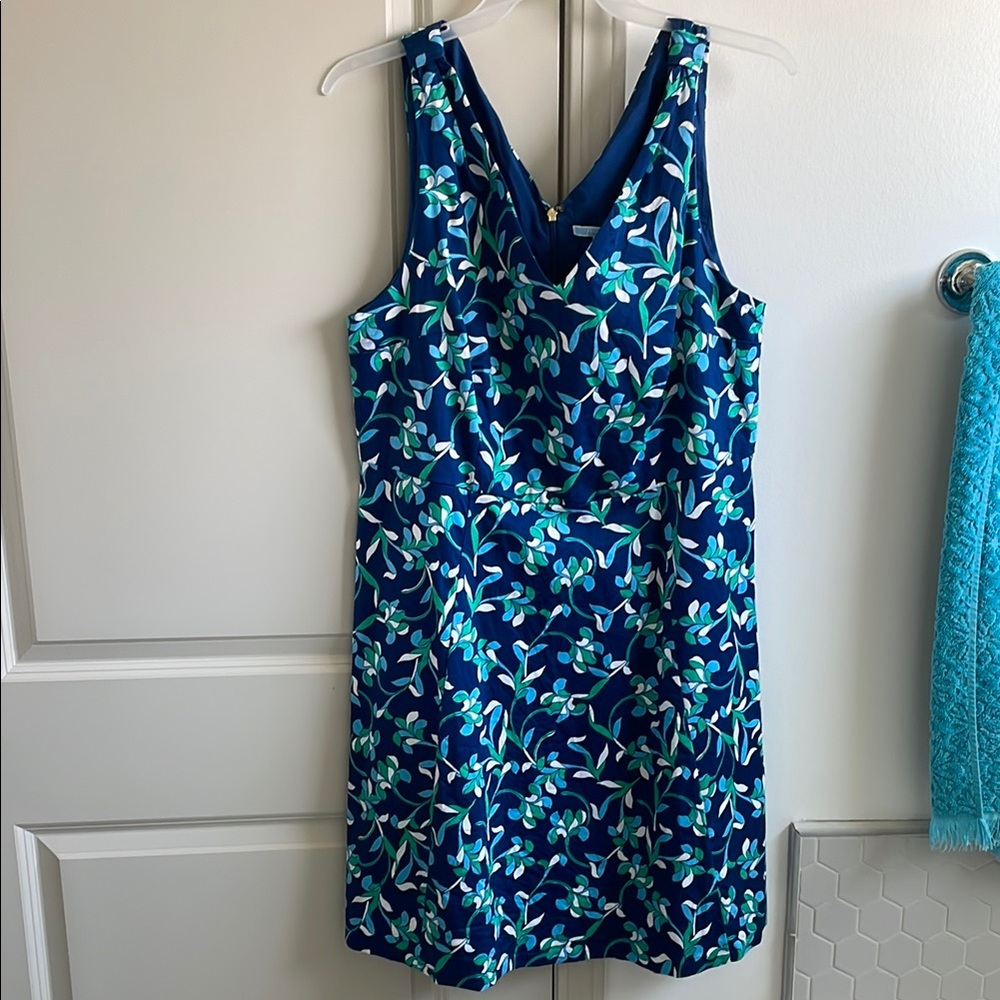 Women’s Draper James Blue and Green Floral Dress
